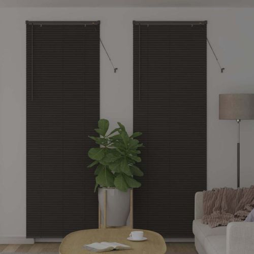 Вертикални щори Тъмен сив 220 x 80 см Алуминий