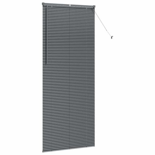 Вертикални щори Тъмен сив 220 x 85 см Алуминий