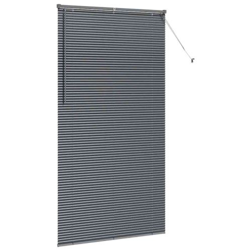 Вертикални щори Тъмен сив 220 x 120 см Алуминий