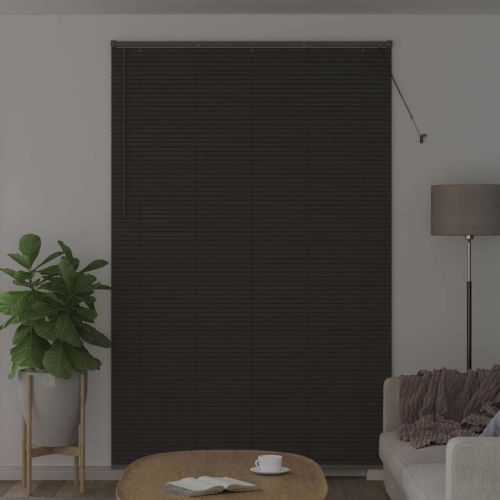 Вертикални щори Тъмен сив 220 x 145 см Алуминий