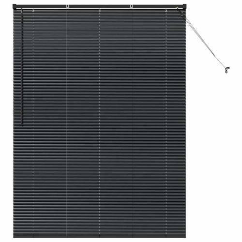 Вертикални щори Черно 175 x 125 см Алуминий