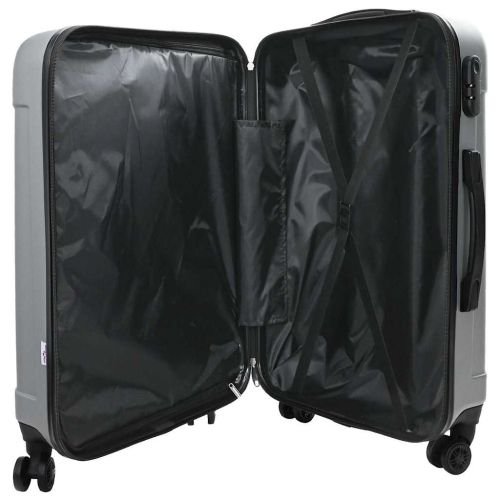 Куфар с заключване 3 pcs Сребрист 50 x 31 x 78 см ABS пластмаса