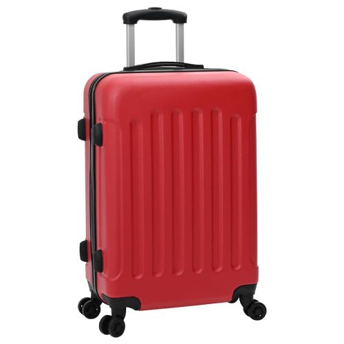 Куфар с заключване 3 pcs Червено 50 x 31 x 78 см ABS пластмаса