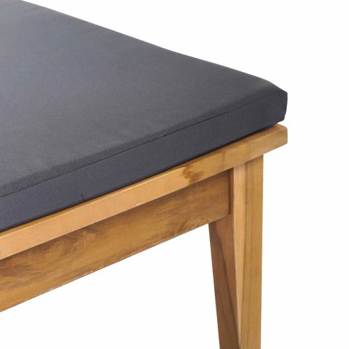 Градинска пейка и комплект маса 2 pcs Сив и кафяв