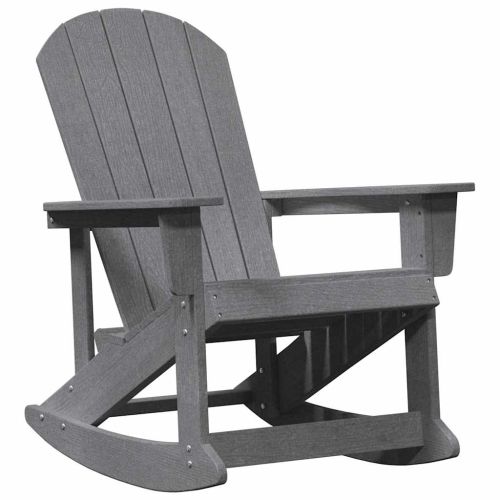 Люлеещ се стол Adirondack Светлосиво 92 x 73,5 x 92 см HDPE