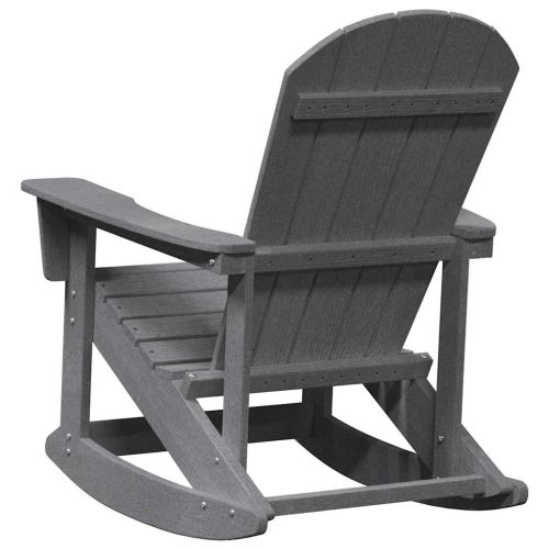Люлеещ се стол Adirondack Светлосиво 92 x 73,5 x 92 см HDPE
