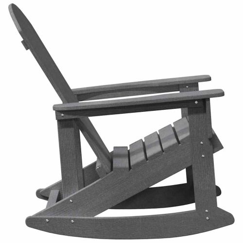 Люлеещ се стол Adirondack Светлосиво 92 x 73,5 x 92 см HDPE