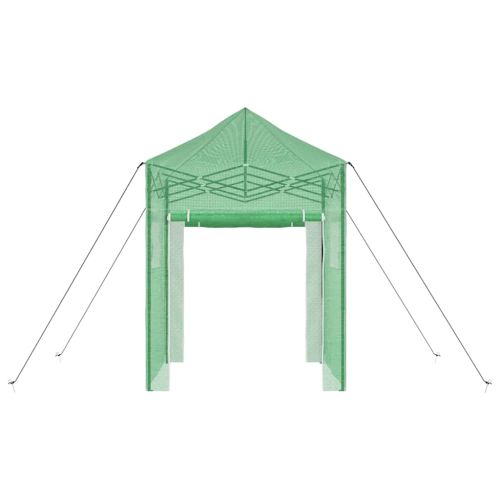 Оранжерия с поп-ъп рамка Зелен 200 x 200 x 300 см Желязо
