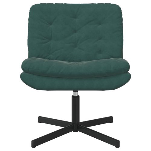 Къртящ релаксиращ стол Тъмен зелен 63 x 75 x 76 см Кадифе