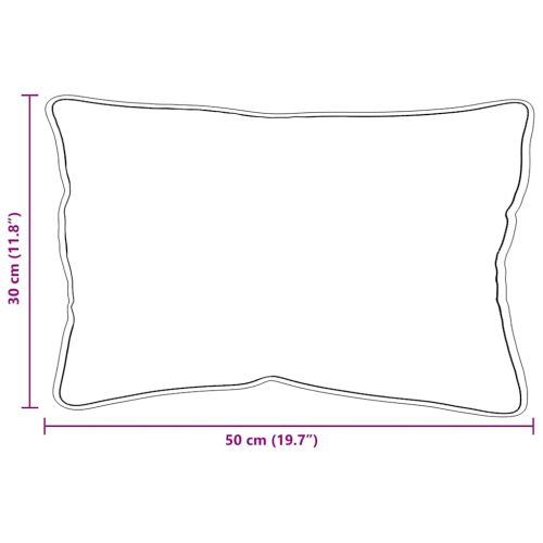 Възглавница с възглавница 2 pcs Бяло 51 x 31 x 20 см Полиестер
