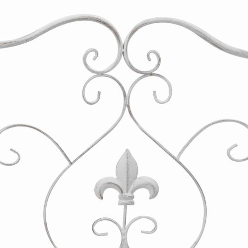 Градинска пейка Антично бяло 104 x 54 x 93 см Стомана