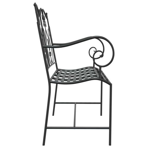 Градинска пейка Черно 104 x 54 x 93 см Стомана