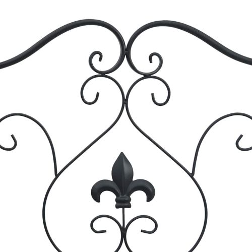 Градинска пейка Черно 104 x 54 x 93 см Стомана