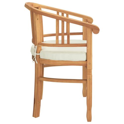 Стол 2 pcs Кафяво 63 x 58 x 89 см Солидно тиково дърво