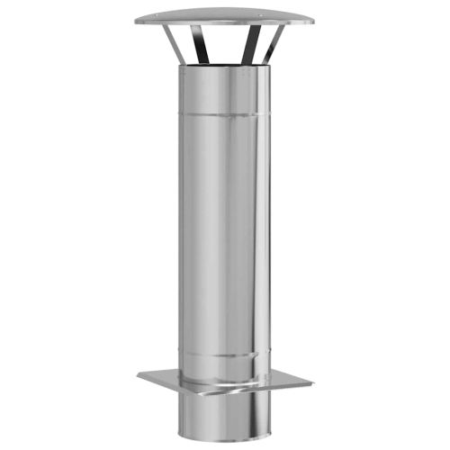 Разширение за комин Сребрист 35 x 35 x 82 см Неръждаема стомана