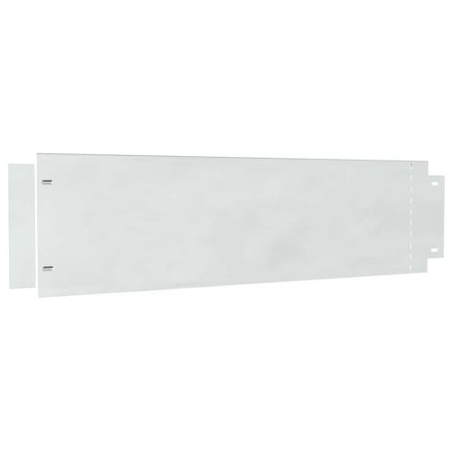 Ограничители за тревни площи 10 pcs Сребрист 100 x 25 x 0,07 см