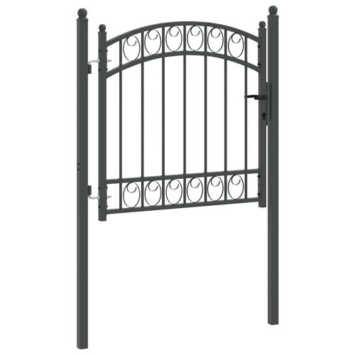 Врата за ограда EMMEN 100 x 100 cm Прахово покритие стомана Сив