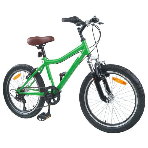 Детски Велосипед 20 инча 6-Speed за 6–11 години Зелен