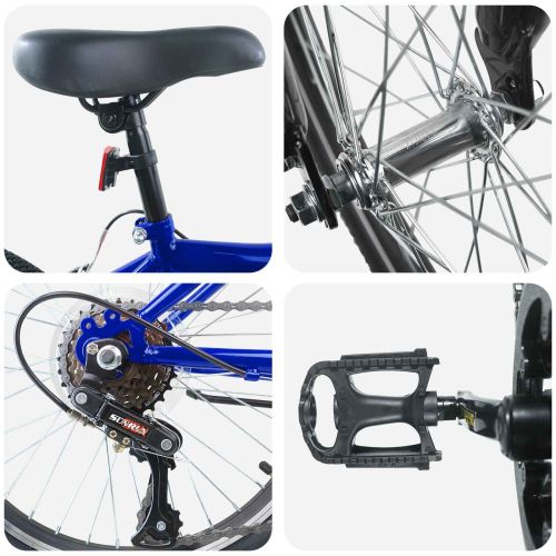 Детски Велосипед 20 инча 6-Speed за 6–11 години Тъмен син