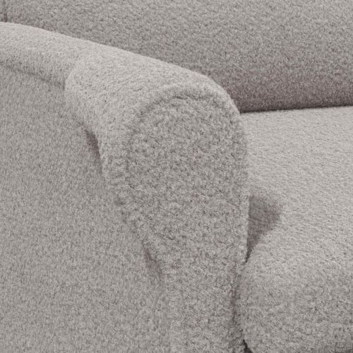 фотьойл Светлосиво Мек шерпа плат