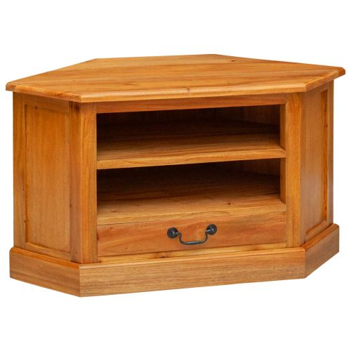 Ъгловшкафзателевизор с чекмедже Естествен 79 x 40 x 46 см