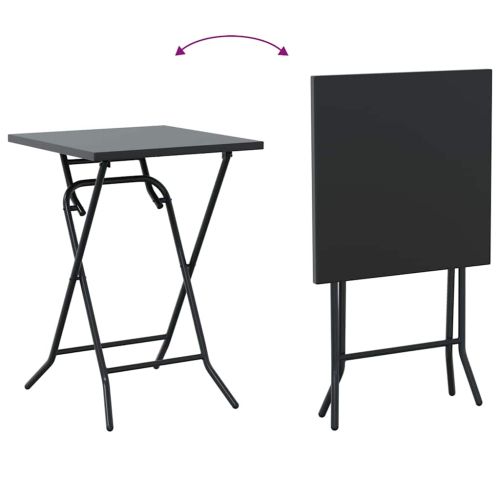 Градински бистро комплект 3 pcs Антрацит Стомана