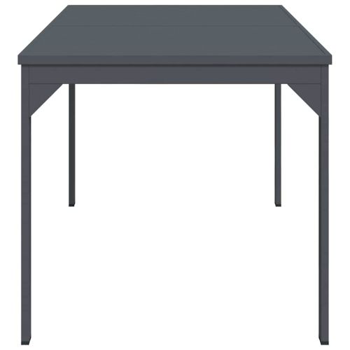 Патио маса Антрацит 180 x 80 x 74 cm Прахово боядисана стомана