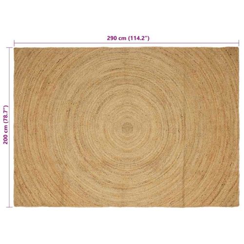Килими за помещение Натурално 200 x 290 см юта