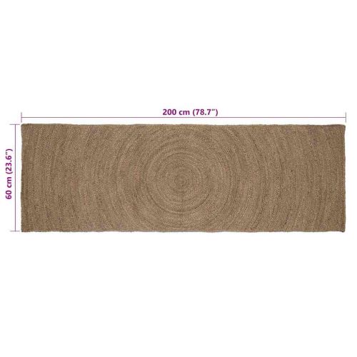 Килими за помещение Сиво 60 x 200 cm юта