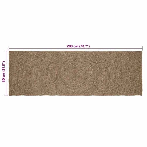 Килими за помещение Сиво 80 x 200 cm юта