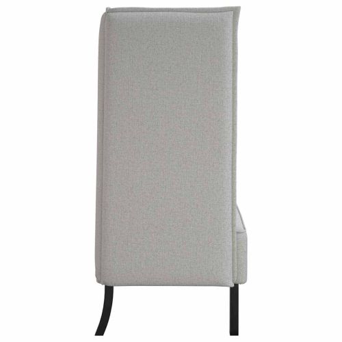 Диван с висока облегалка Облачно сиво 109 x 56 x 121 см текстил