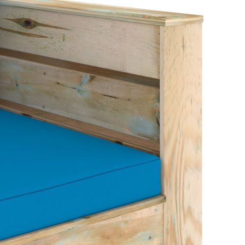 Градински комплект 2 части възглавници зелена импрегнация