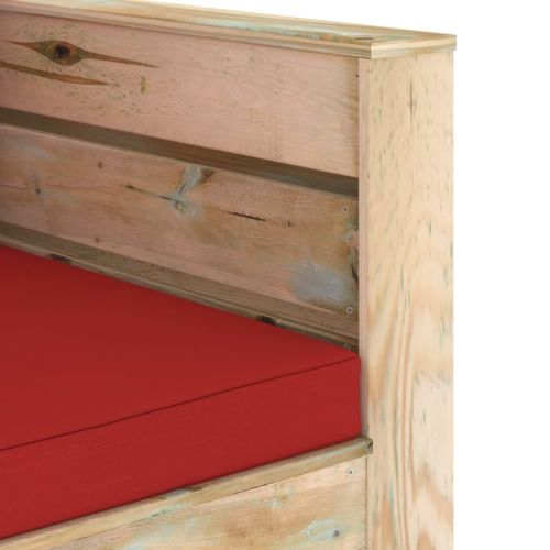 Градински комплект 2 части възглавници зелена импрегнация