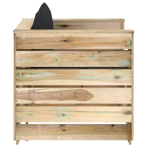 Градински комплект 2 части възглавници зелена импрегнация