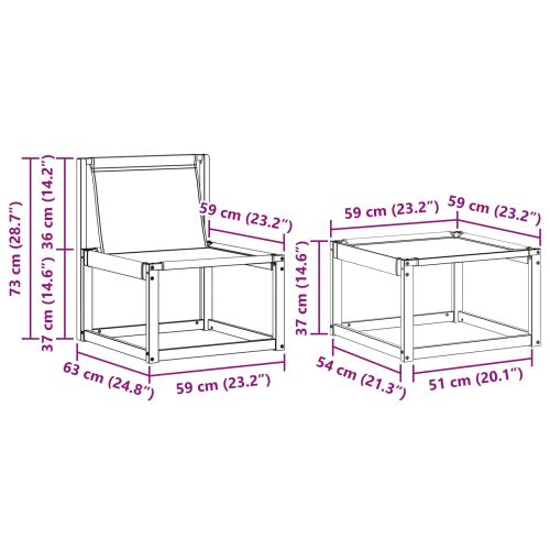 Комплект дивани за открито 6 pcs Естествено и светло сиво