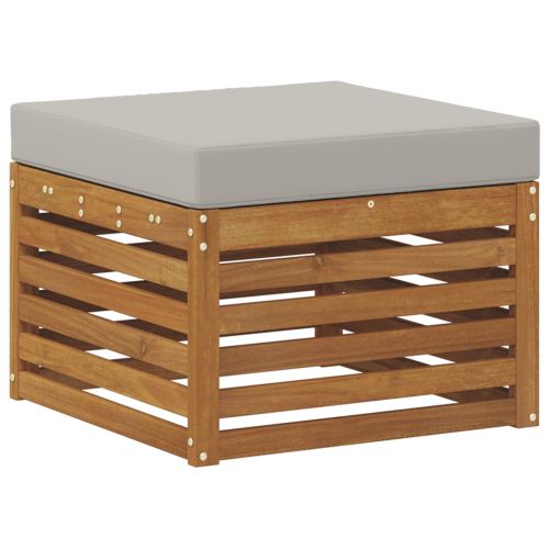 Комплект дивани за открито 6 pcs Естествено и светло сиво