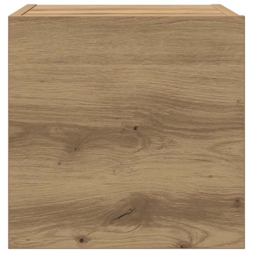 ТВ Единици Монтиране на стена 4 pcs Дъб Инженерно дърво