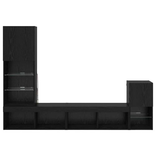 Стойки за телевизор Черния дъб Инженерно дърво