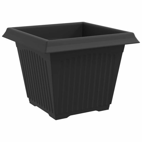 Саксии за растения 6 pcs Черно 28,5 x 28,5 x 22 см Пластмаса