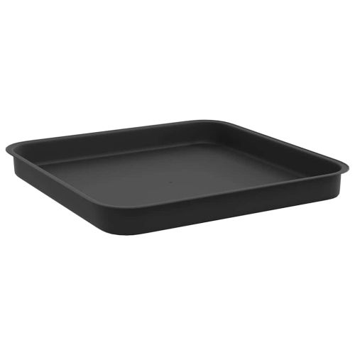 Саксии за растения 24 pcs Черно 33 x 33 x 26 см Пластмаса