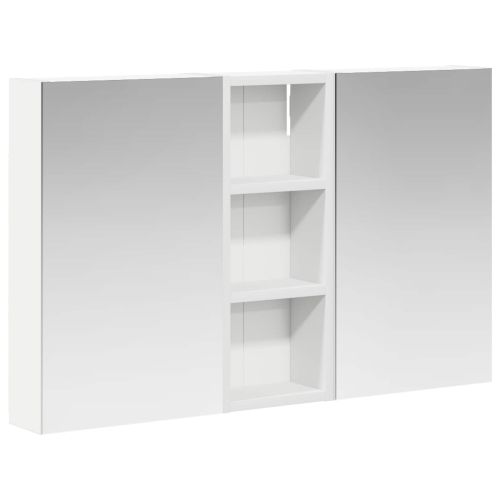 Комплект шкафове за баня с рафт с врата 3 pcs 80 x 10,5 x 50 см