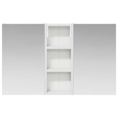 Комплект шкафове за баня с рафт с врата 3 pcs 80 x 10,5 x 50 см