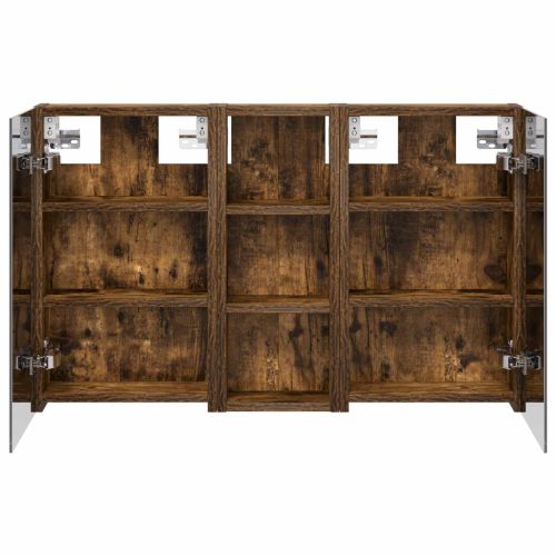 Комплект шкафове за баня с рафт с врата 3 pcs 80 x 10,5 x 50 см