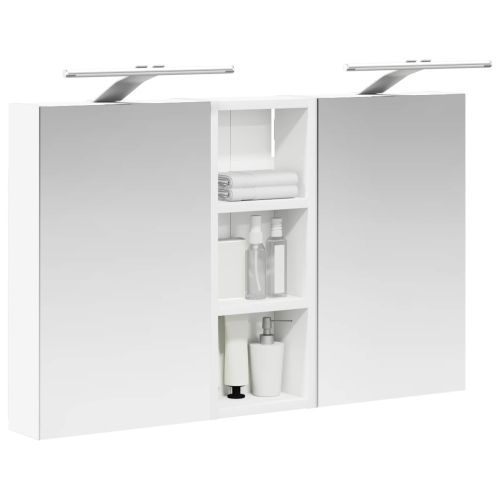 Комплект шкафове за баня с рафт с врата 3 pcs 80 x 10,5 x 50 см