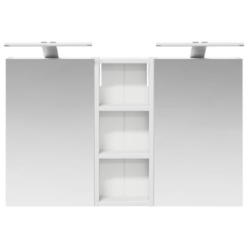 Комплект шкафове за баня с рафт с врата 3 pcs 80 x 10,5 x 50 см