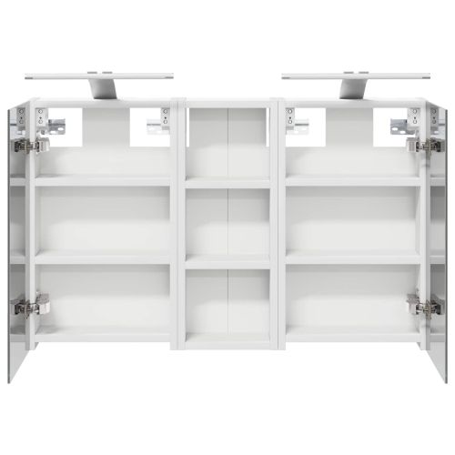 Комплект шкафове за баня с рафт с врата 3 pcs 80 x 10,5 x 50 см