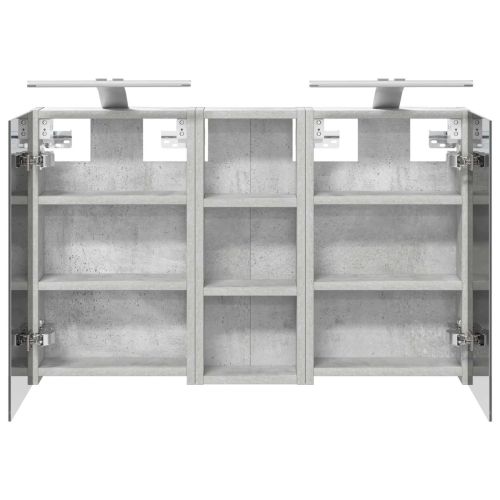 Комплект шкафове за баня с рафт с врата 3 pcs 80 x 10,5 x 50 см