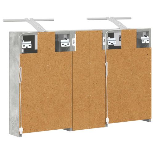 Комплект шкафове за баня с рафт с врата 3 pcs 80 x 10,5 x 50 см