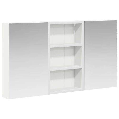 Комплект шкафове за баня с рафт с врата 3 pcs 90 x 10,5 x 50 см