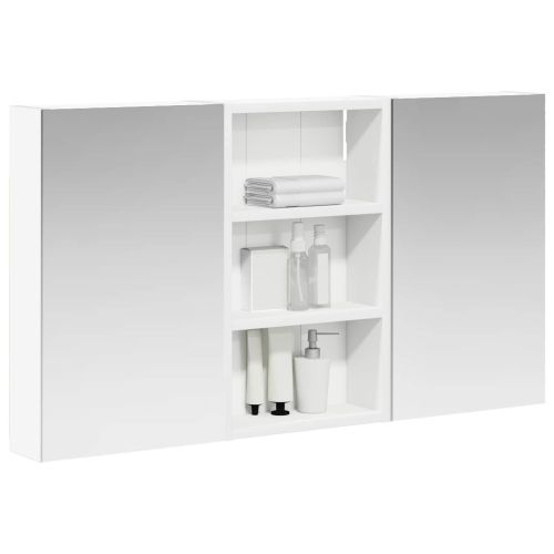 Комплект шкафове за баня с рафт с врата 3 pcs 90 x 10,5 x 50 см